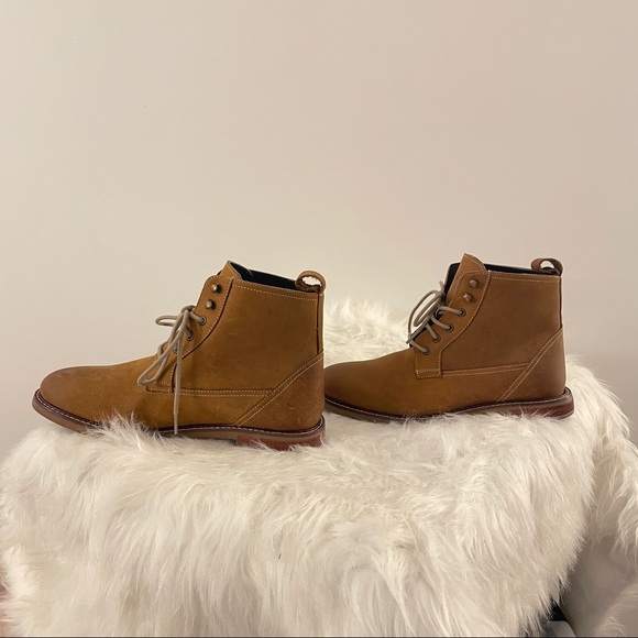 Ben Sherman Tan Brent Leather Plain Tor Boots - Picture 6 of 9